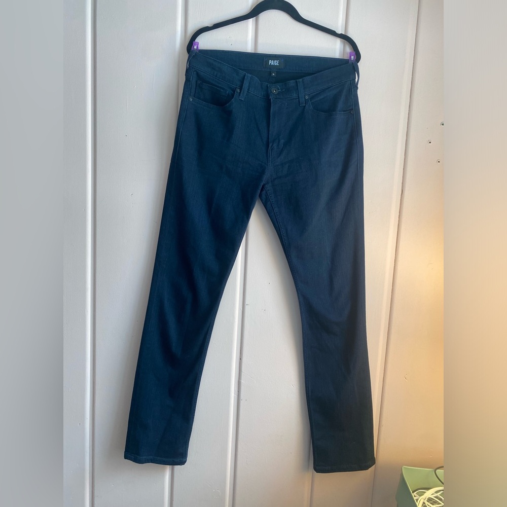 PAIGE Womens Dark Blue Federal Jeans sz32